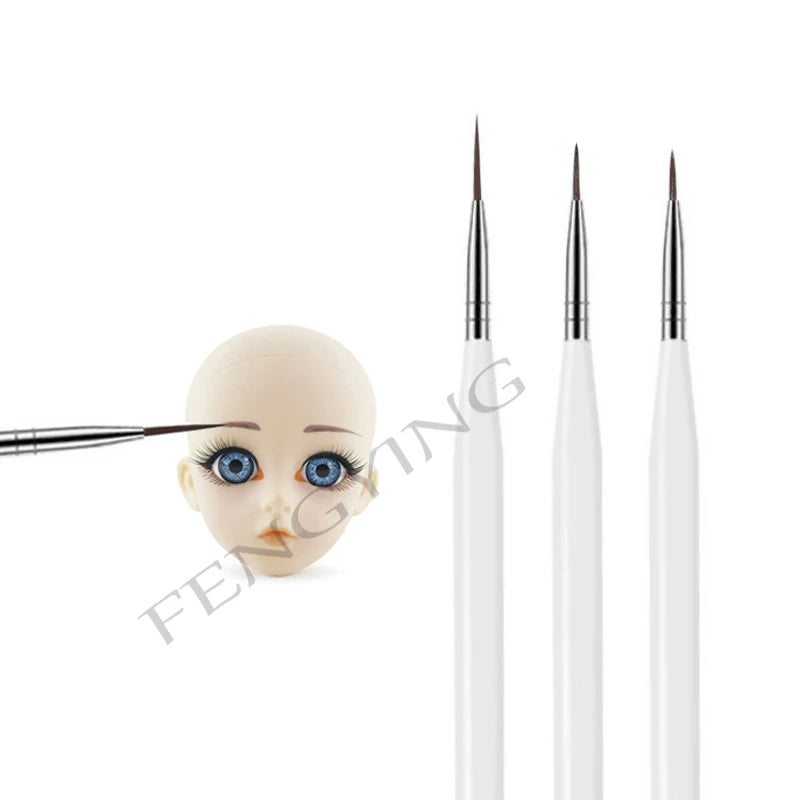 3-teiliges Fondant Kuchenpinsel Set aus Kunststoff für präzises Dekorieren
