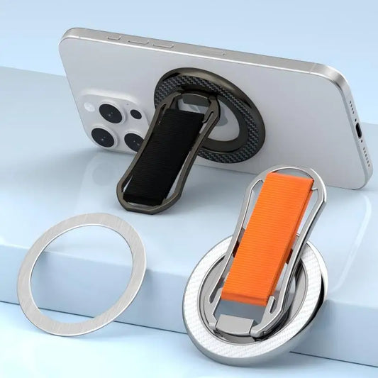 Faltbarer magnetischer Handy-Ringhalter mit starker Adsorption kompatibel iPhone