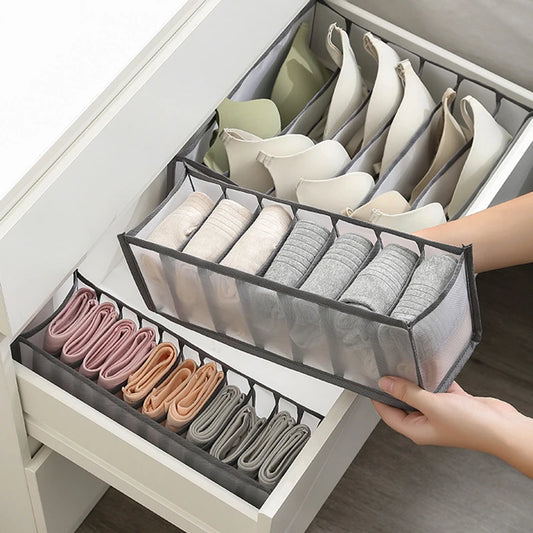 3-teiliges Mesh Schubladen Organizer Set für Unterwäsche und Socken
