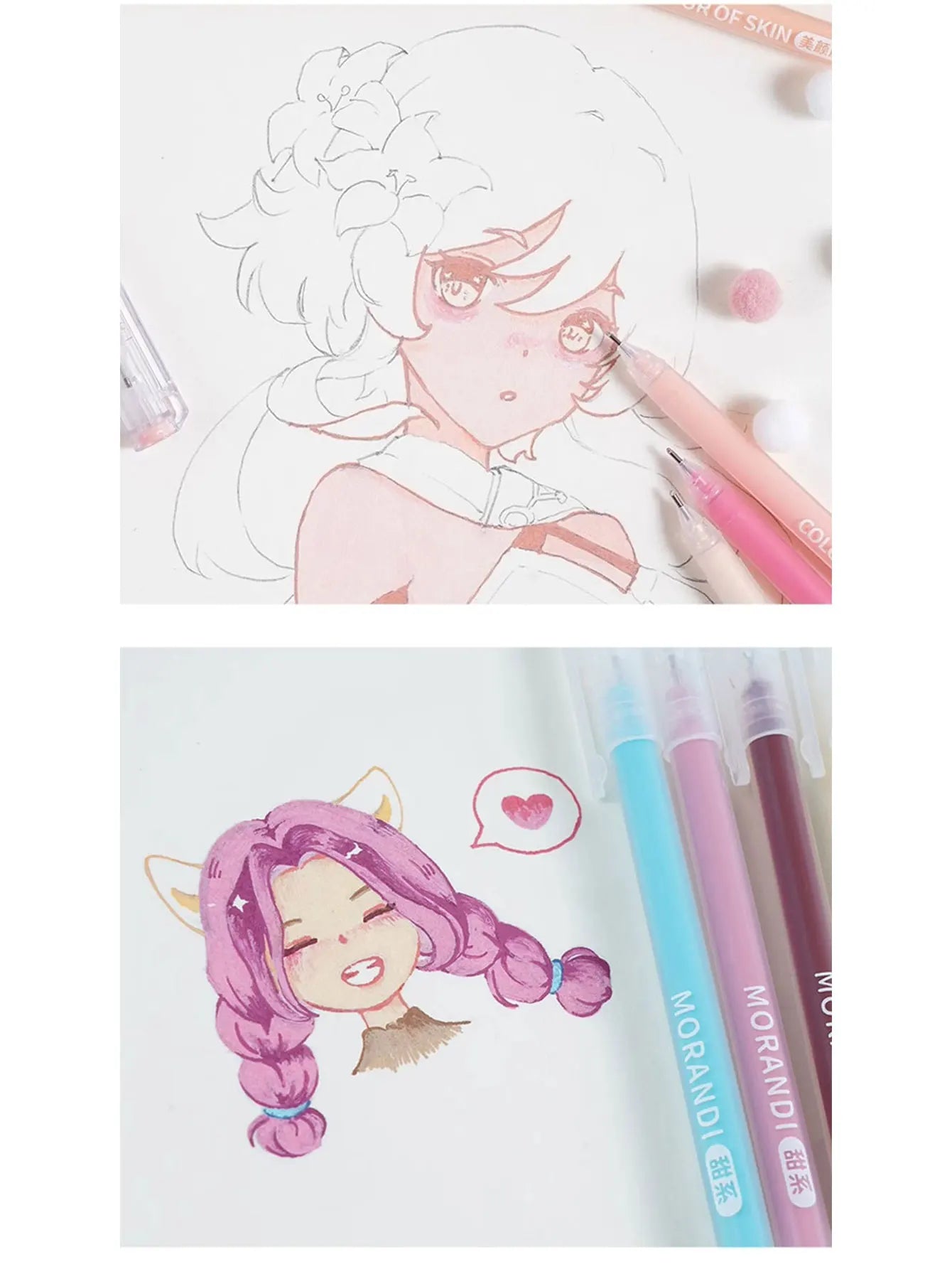 Gelstift Set 27-207 Farben – Zeichenstifte für Schule & Kreatives-Yabubest - Home & More