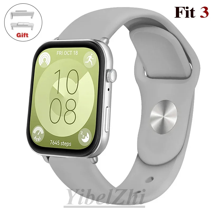 Wasserdichtes Silikonband in diversen Farben – perfekt für Huawei Watch FIT 3 - FIT 2