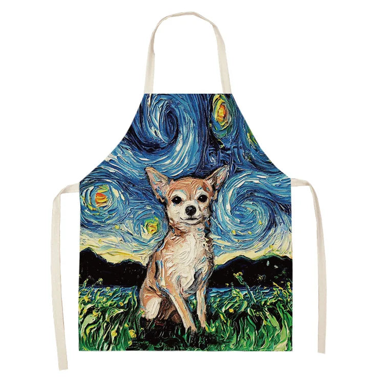 Hochwertige Baumwoll-Leinen Schürze für Reinigung und Haushalt