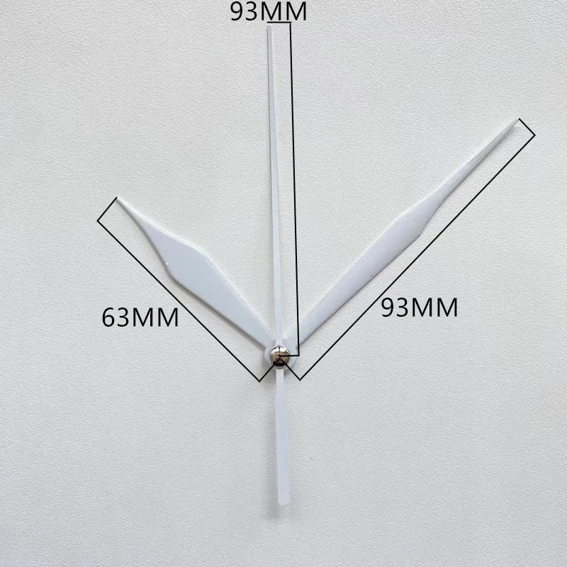 Goldfarbene Wanduhrzeiger für individuelle Heimdekoration