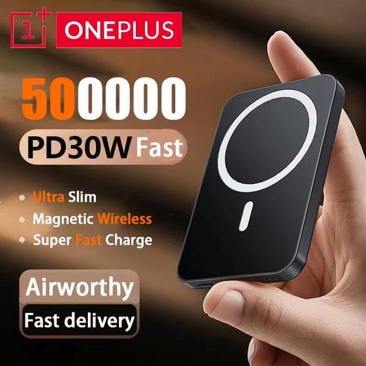 Magnetische Power Bank 50000mAh Schnellladung Kabellos für Mobilgeräte