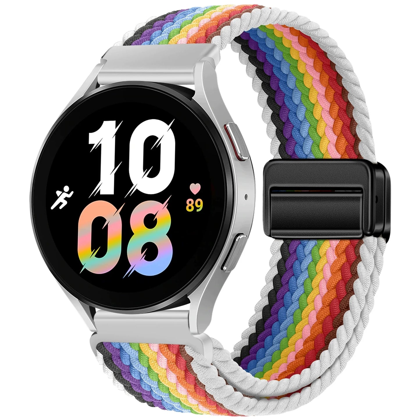 Magnetisches Nylonarmband 20/22mm für Smartwatches mit Schlaufenverschluss