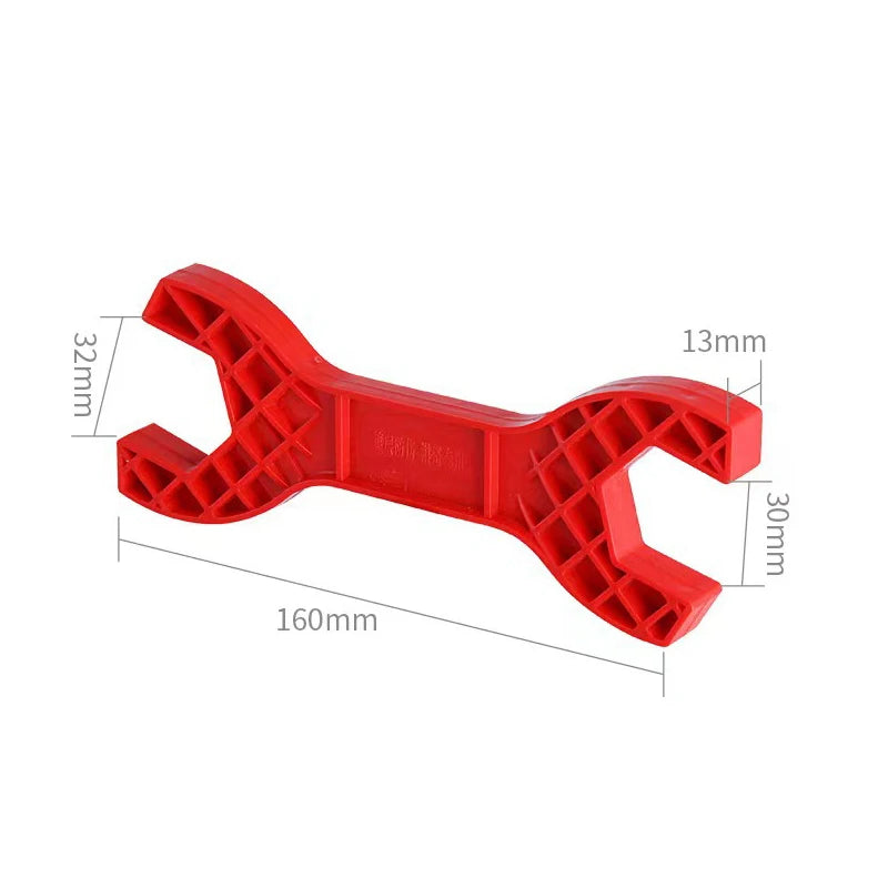 Multifunktionaler Doppelkopf Duschschlüssel Kunststoff Sanitär Werkzeug
