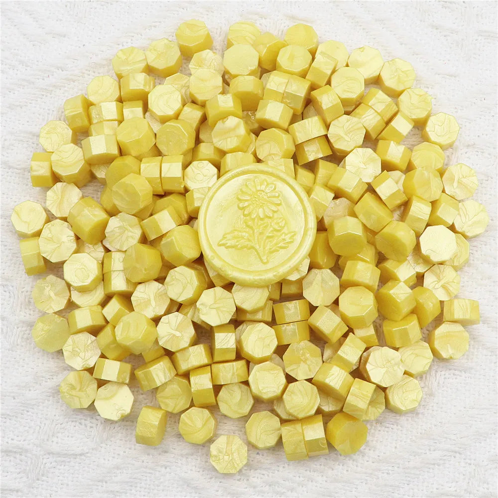 Vielseitige achteckige Siegelwachsperlen für handgemachte Dekorationen