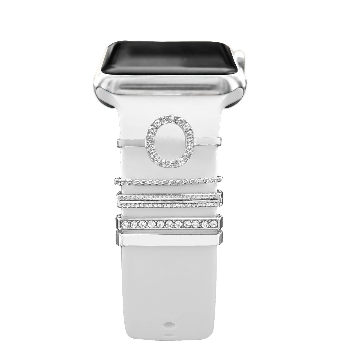 Dekoration für Apple Watch Band Ultra2 10 9 8 Diamant Schmuck Armband Zubehör für Samsung/Huawei Uhr 20/22mm Armband Charms-Yabubest - Home & More