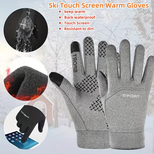 Warme wasserdichte Touchscreen Handschuhe für Winter Sport