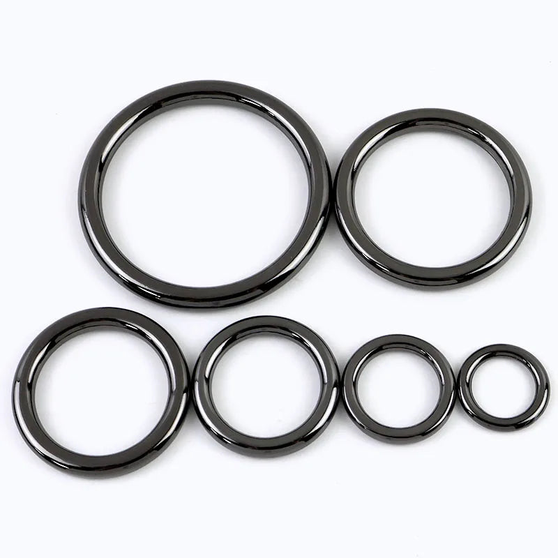 5 10 Stück O-Ring Metallschnallen 15 bis 50 mm für Gurt Hundehalsband