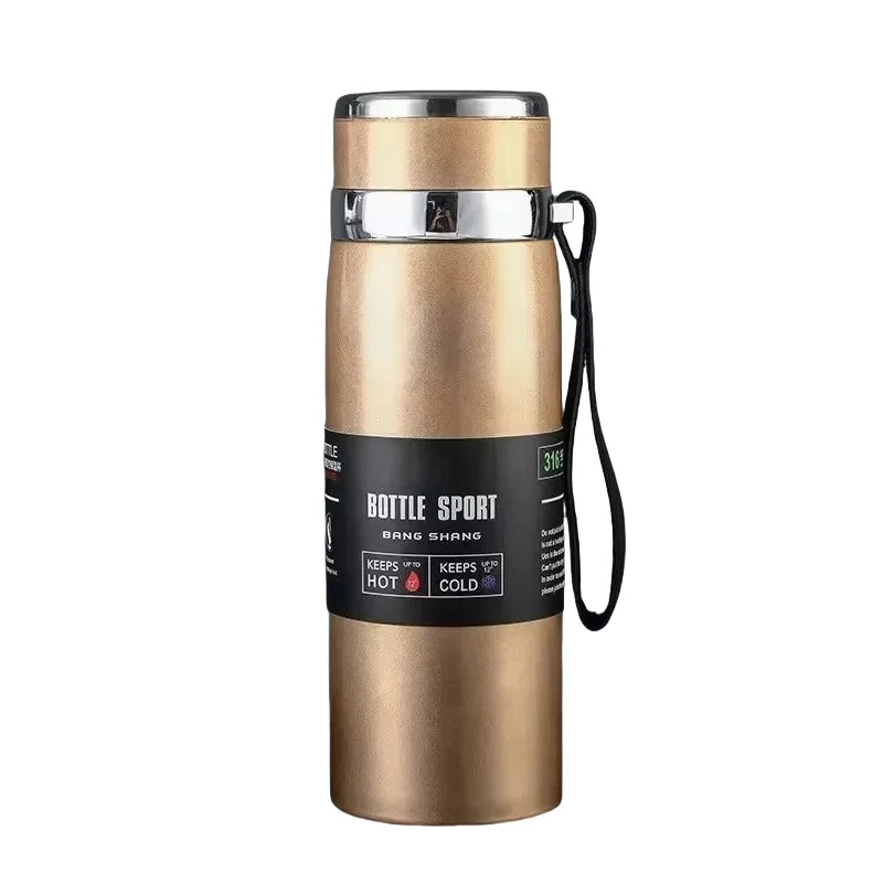 1 l Edelstahl Thermoskanne Isolierflasche für heiße und kalte Getränke