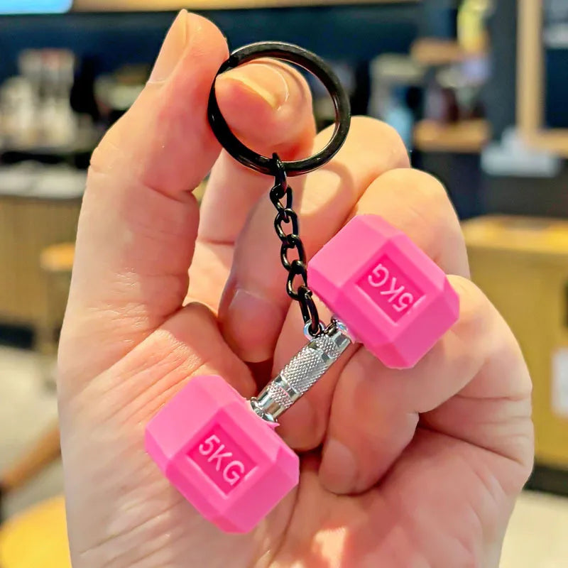 Mini Hantel Schlüsselanhänger Rucksackanhänger Fitnessstudio Geschenk