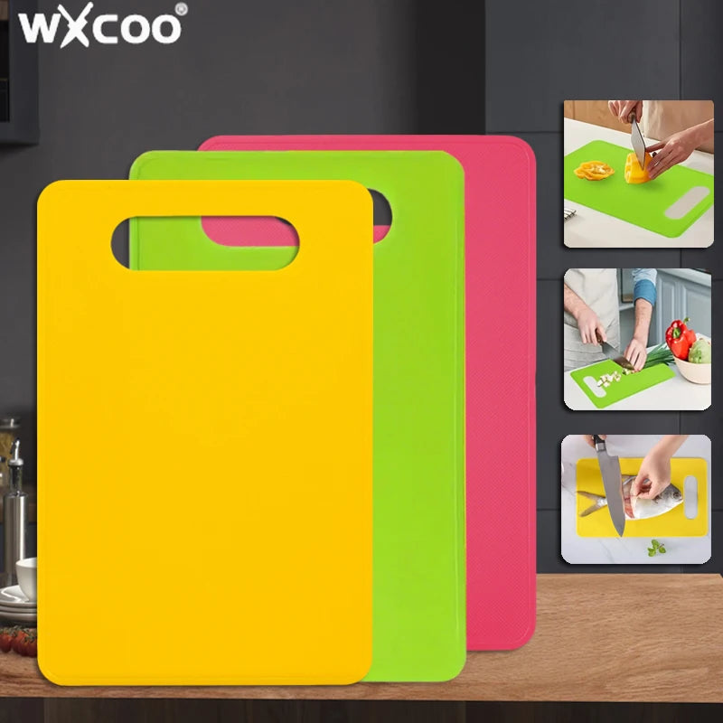 Flexibles Küchenschneidebrett aus Kunststoff rutschfest für Fleisch Gemüse