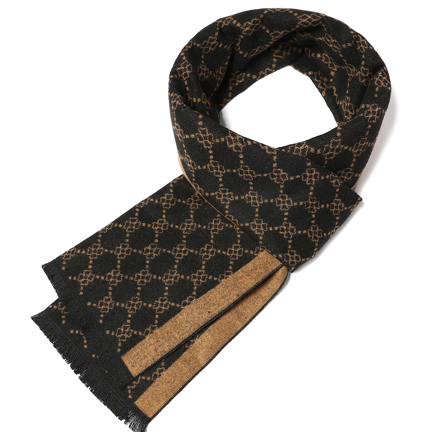 Eleganter karierter Damenschal aus Polyester für Business und Freizeit