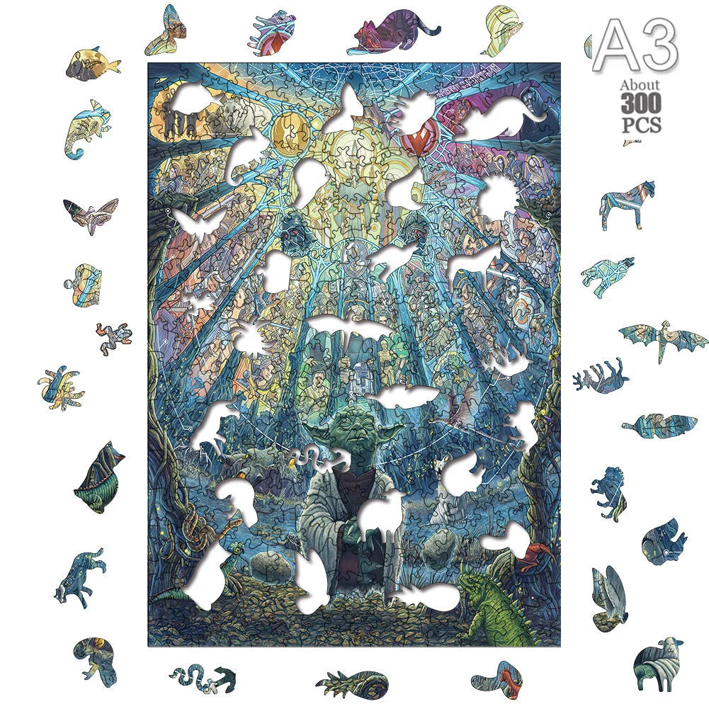 3D Holzpuzzle Tier Formen für Kinder und Erwachsene