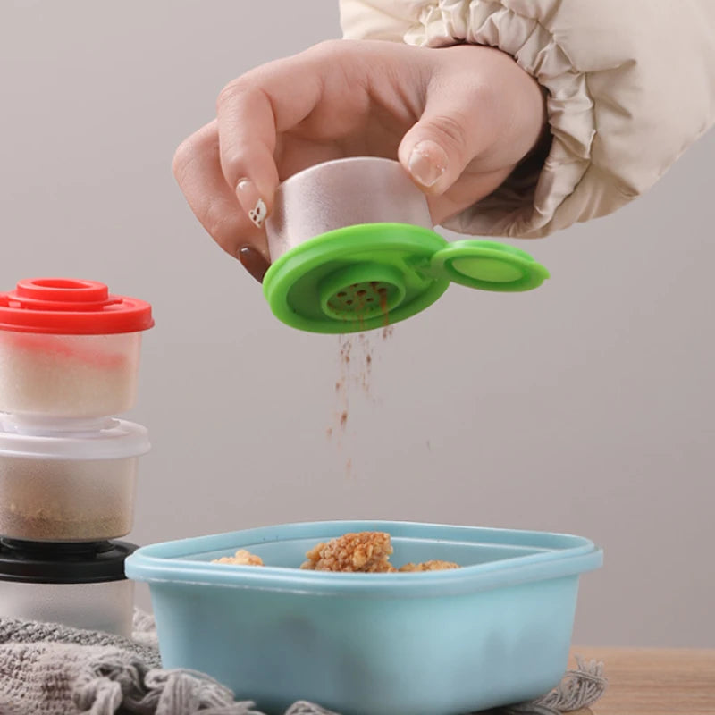 4-teiliges Mini Gewürzglas Set 50ml staubdicht Insekten-proof für Küche