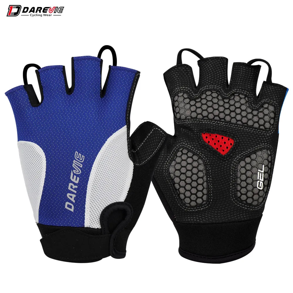 Halbfinger MTB Fahrradhandschuhe gelpolstert stoßfest atmungsaktiv