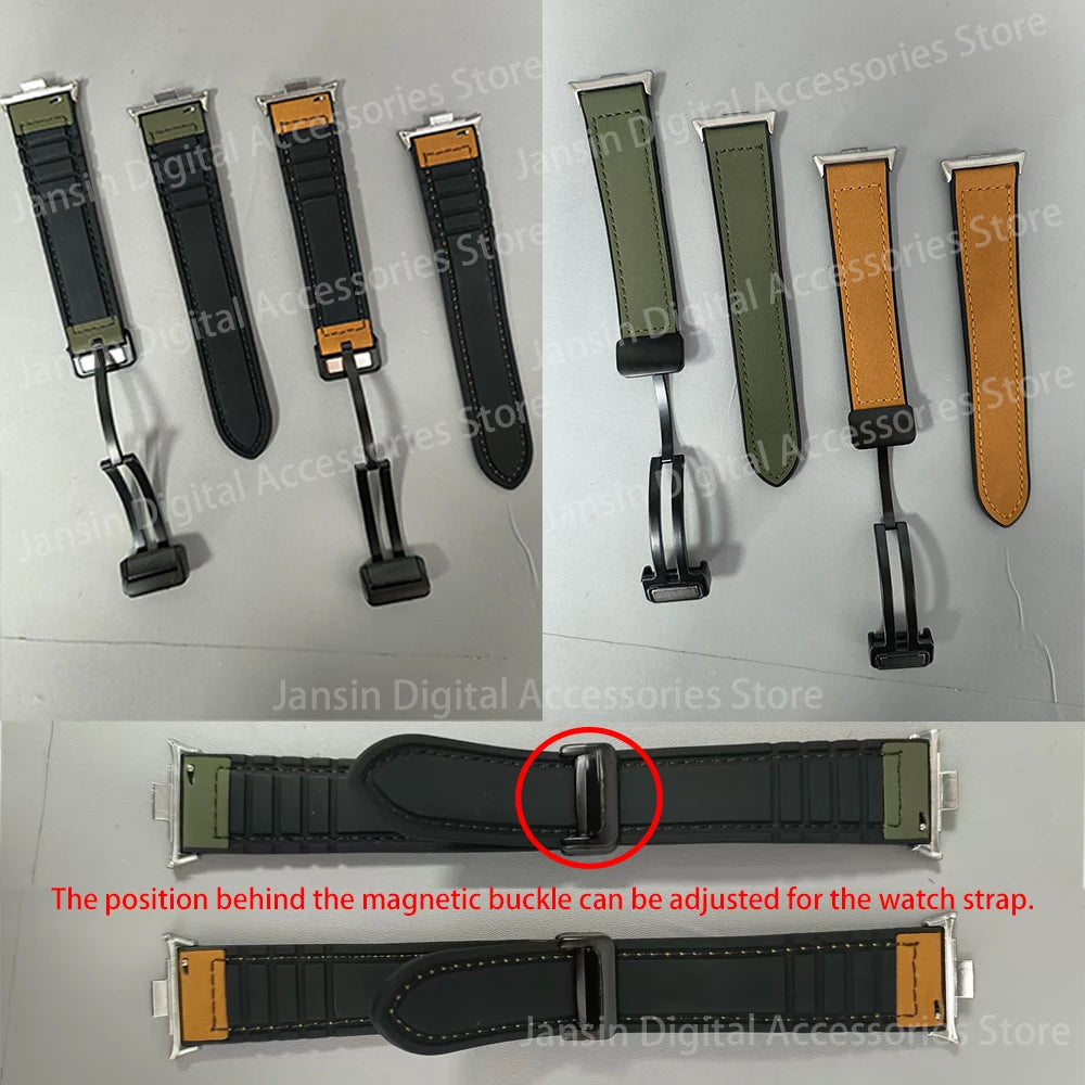 Magnetisches Ersatzarmband aus Leder für Xiaomi Uhren-Yabubestshop