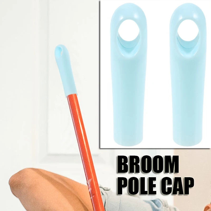 2-teilig Ersatzgriff Endkappen aus Kunststoff für Besen Mopp Stiel