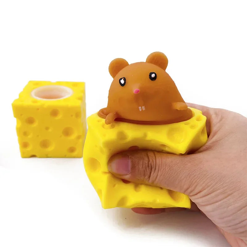 Stressabbauendes Anti Stress Spielzeug Maus mit Käse Design