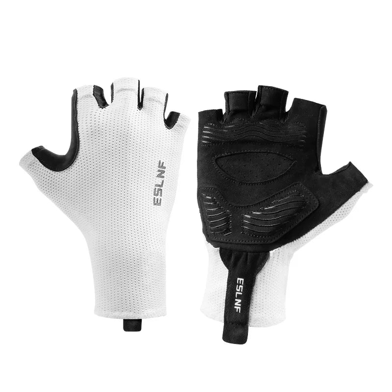 Atmungsaktive halbfinger Rennradhandschuhe für Herren und Damen mit Polster