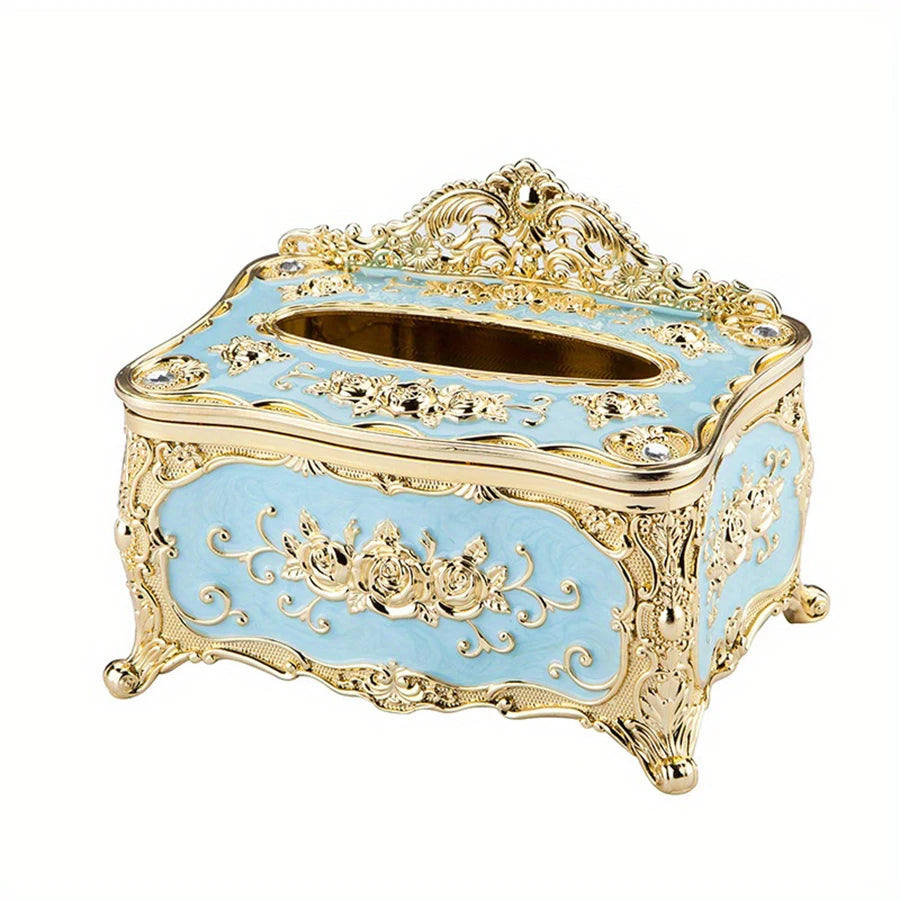 Europäische Taschentuchbox Kunststoff Serviettenbox für Wohnzimmer und Hotel