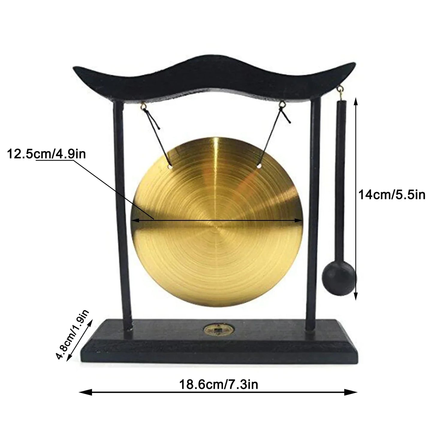 Feng Shui Messing Gong für Glück und Harmonie-Yabubest - Home & More