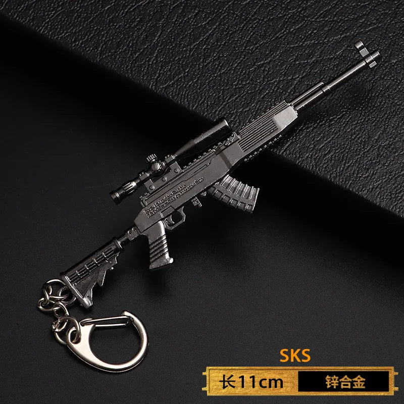 Spielzeugpistole Schlüsselanhänger aus Metall als Geschenk für Männer Jungen