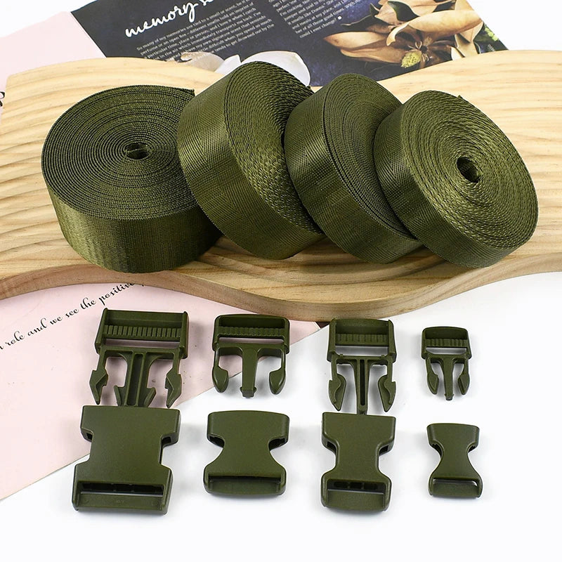 Robuste Kunststoff Schnallen Set für Rucksack, Gurte und DIY Projekte