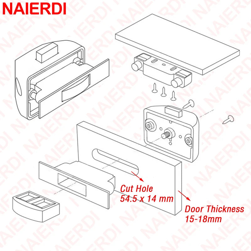 Keyless Push Lock für RV Camper Möbel – Druckknopfriegel in vielen Varianten