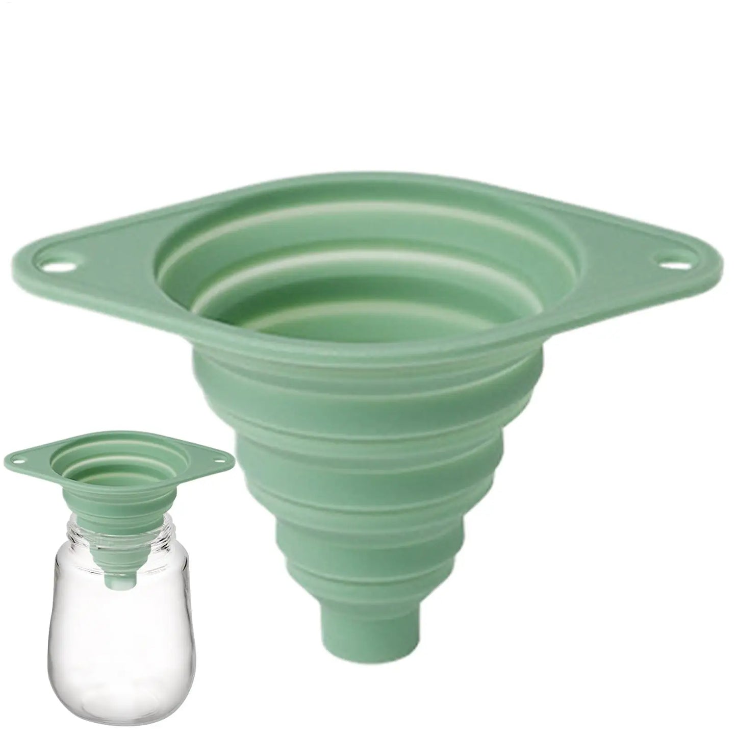 Kleiner lebensmittelechter Silikon Klapptrichter für Öl und Wein