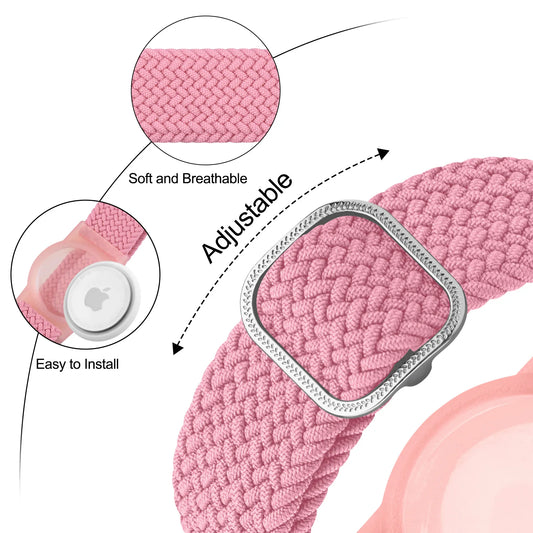 Geflochtenes Solo Loop Armband mit kratzfester Abdeckung für AirTags