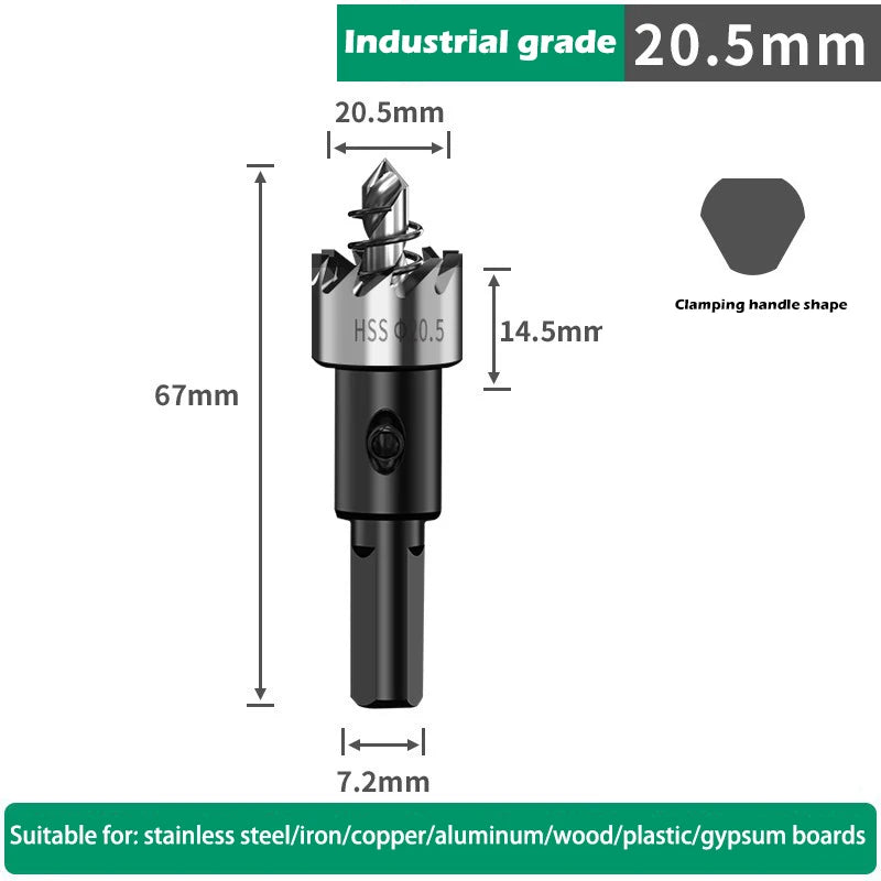 12-100mm HSS Lochsägen Set für Metall Holz Kunststoff