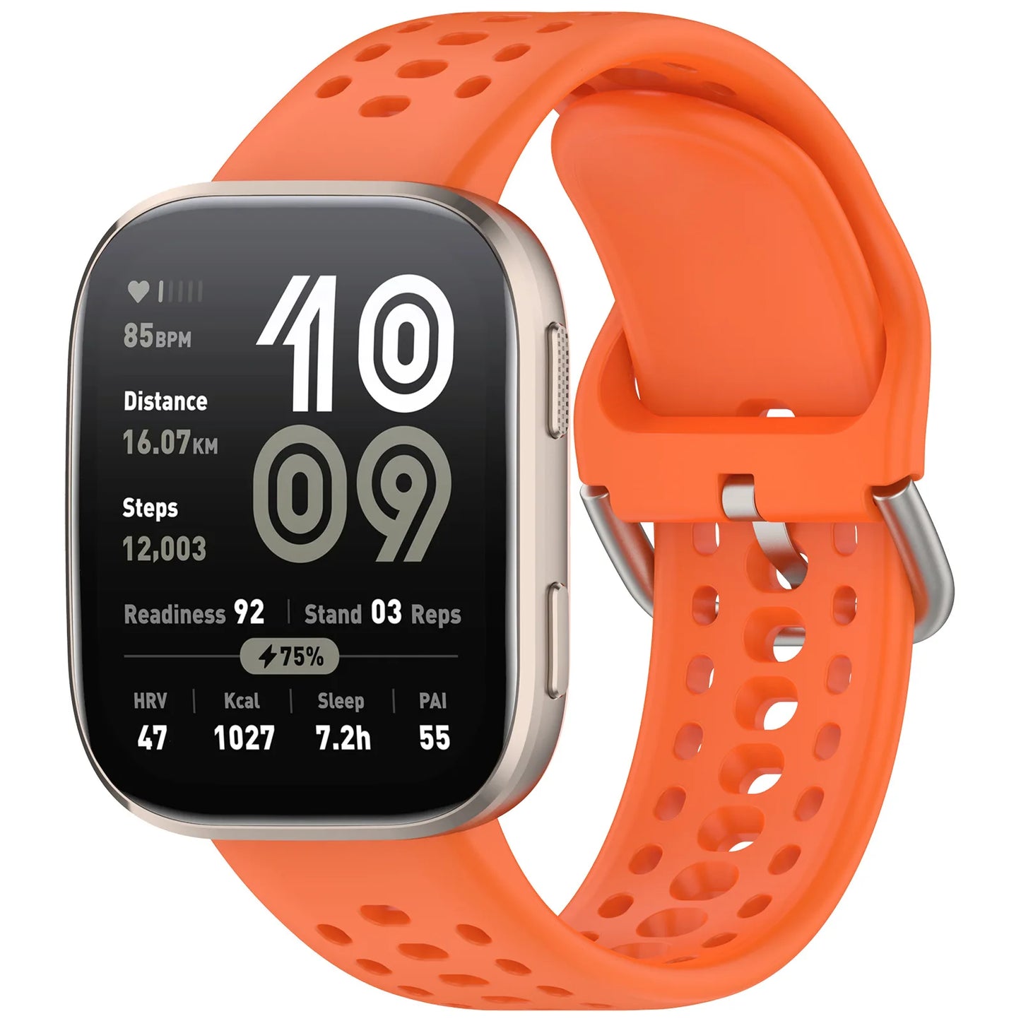 Atmungsaktives 22mm Sport Silikon-Armband für Smartwatches, Unisex