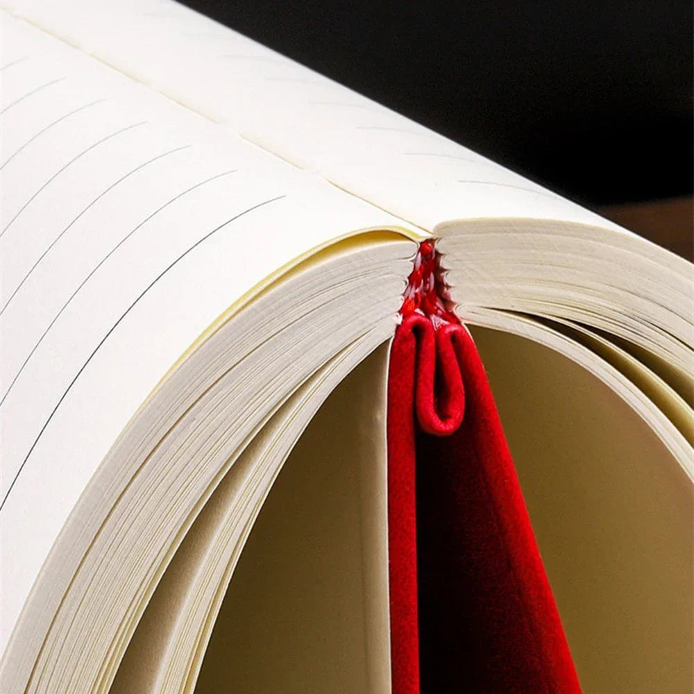 A5 Leder Notizbuch mit Hülle Softcover Lesezeichen für Business & Meetings