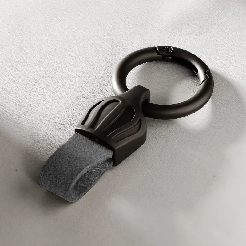 Leder Schlüsselbund Multicolor mit Metallring für Männer und Frauen