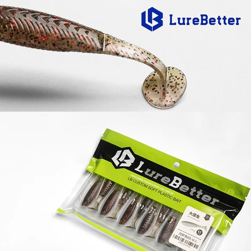 12er Set schwimmende weiche Köder 55 65mm für Süßwasser und Meerwasser