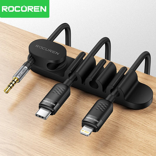 Kabel Organizer für Schreibtisch – USB Maus Kopfhörer Silikon Clip