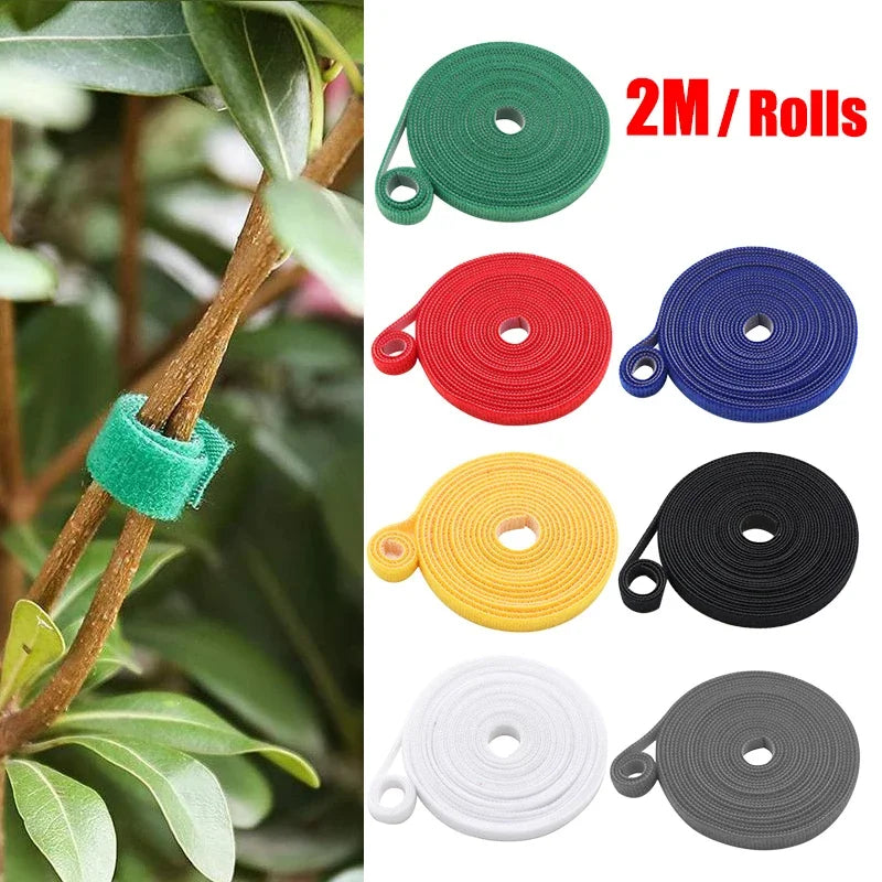 Nylon Pflanzenbänder 3 Rollen 2m flexibel für Gartensupport