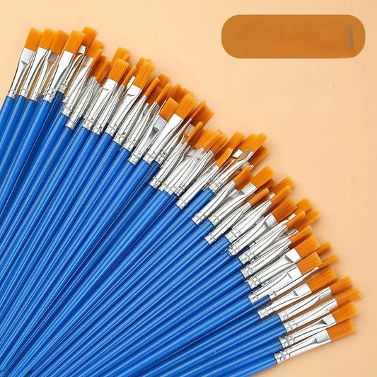 Vielseitiges Malpinsel-Set 10/20/50 Stück mit Nylonhaar für Acryl - Öl