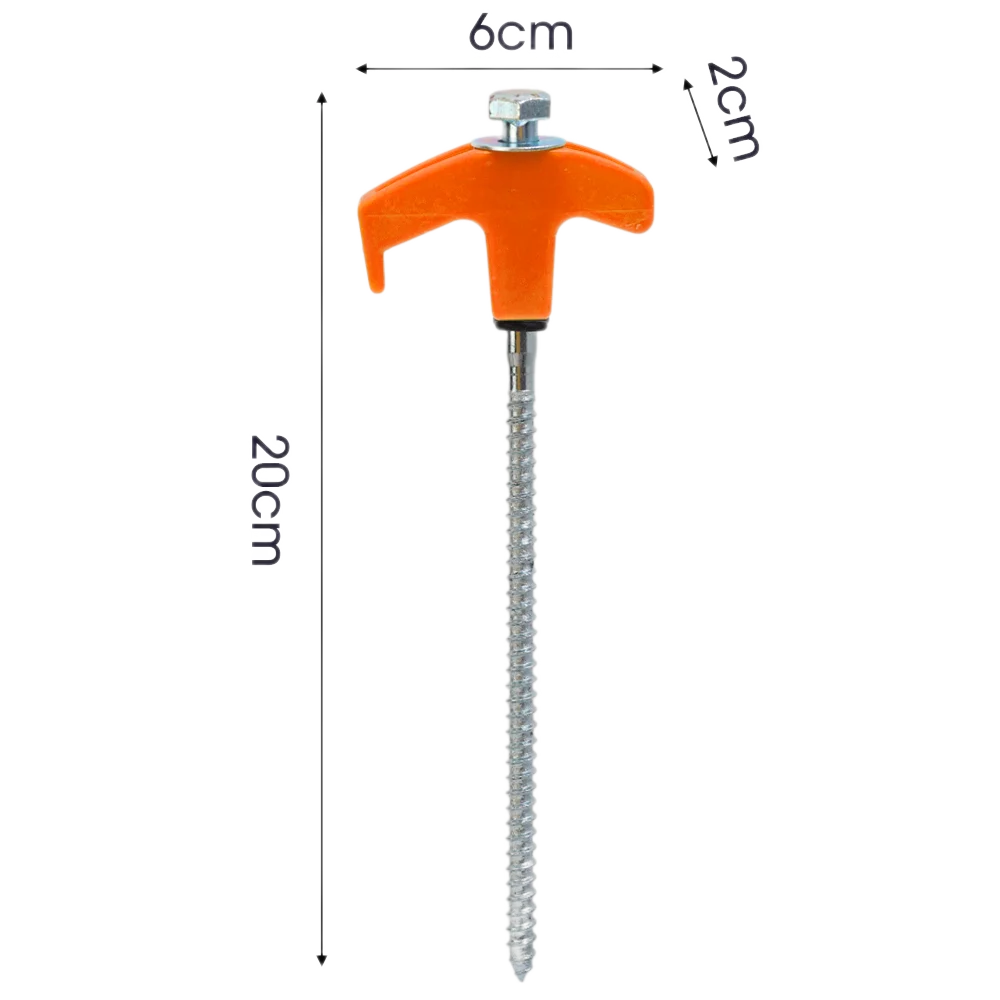 Schraube Anker Zeltnagel 20cm Carbon Stahl Camping Hering Outdoor