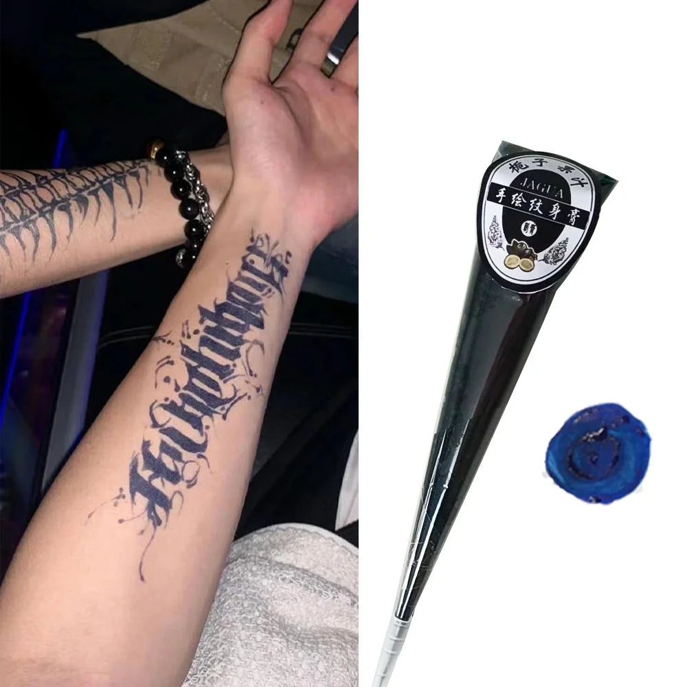 Indische Henna Creme Temporäre Tattoo Paste Semi-permanente Farbe