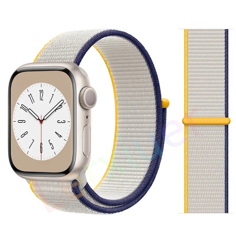 Nylon Schlaufenarmband für Apple Watch alle Serien und Größen