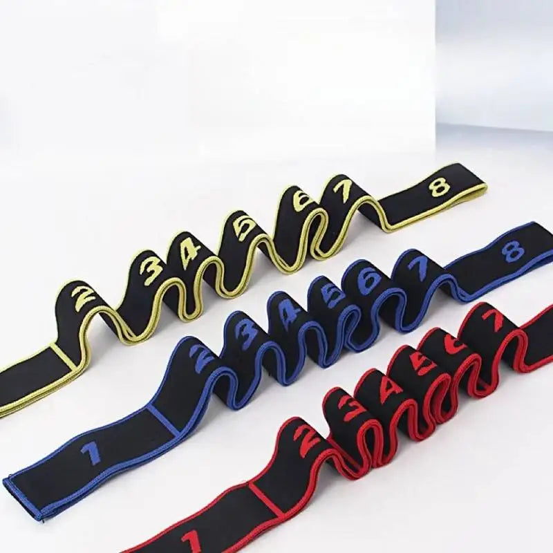 Elastisches Widerstandsband mit 8 Ringen für Pilates und Heimfitness - Yabubest - Home & More
