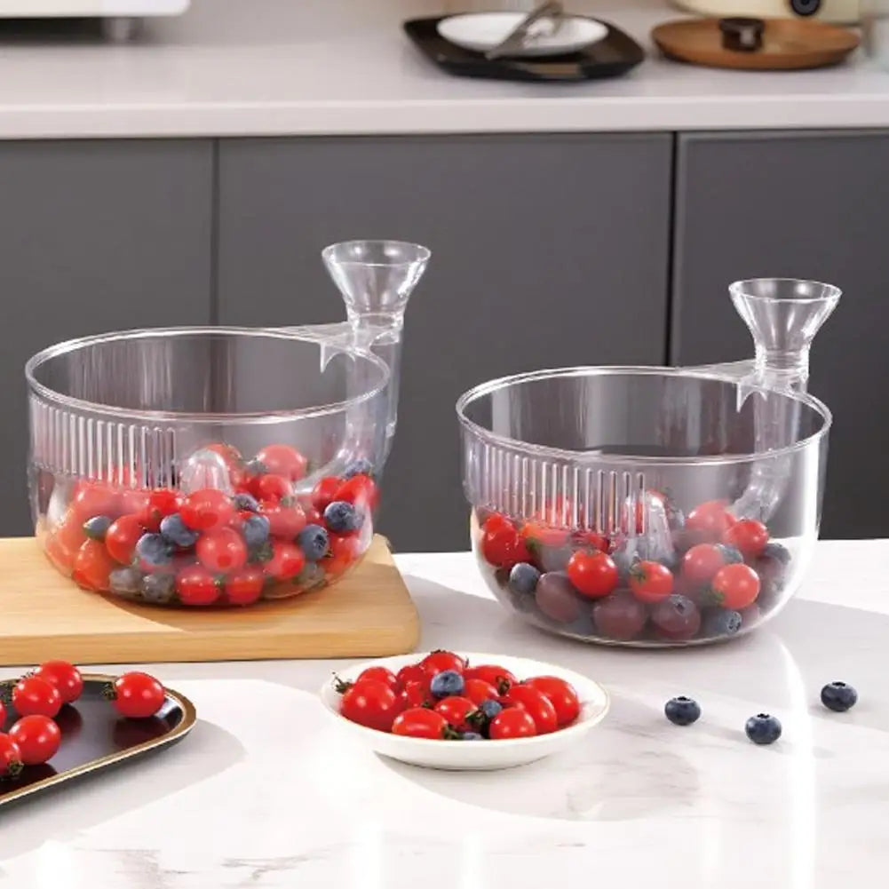 Automatische Obst und Gemüse Waschschüssel mit Sieb für Zuhause