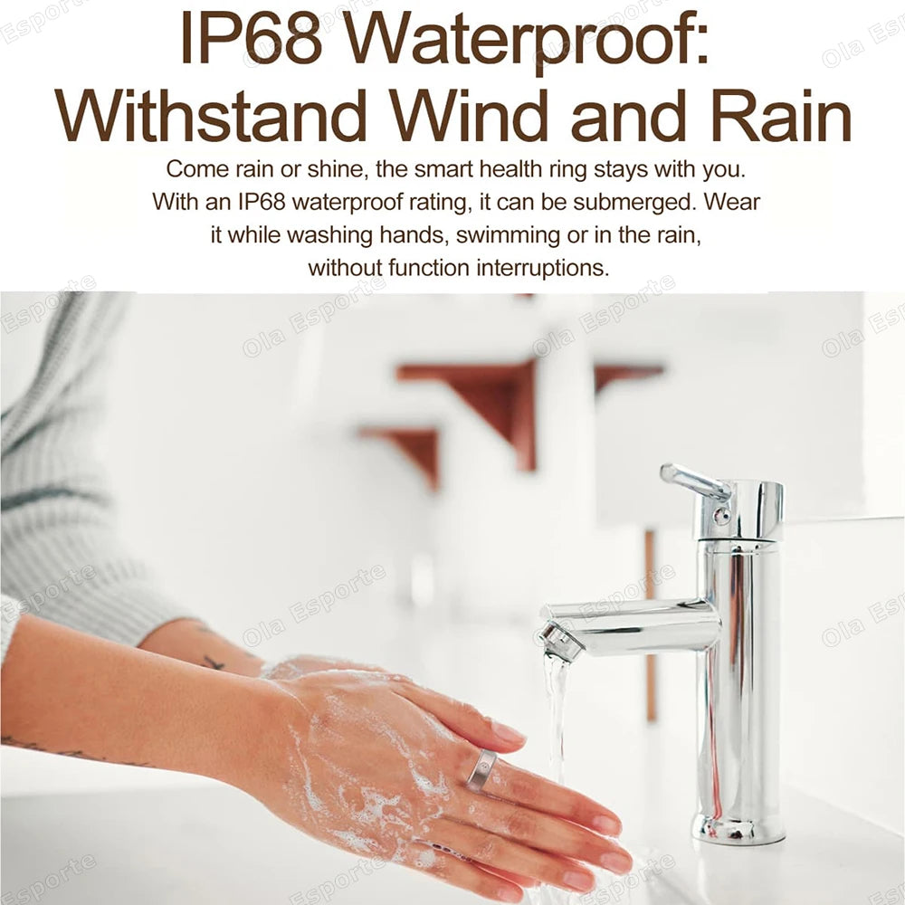 Schmaler Damen Smart Ring mit Schlaf und Gesundheitsmonitor 2025