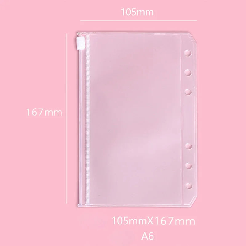 Loseblatt-Index Notizbuch Innenseiten Tasche mit Binder Ringen Organizer