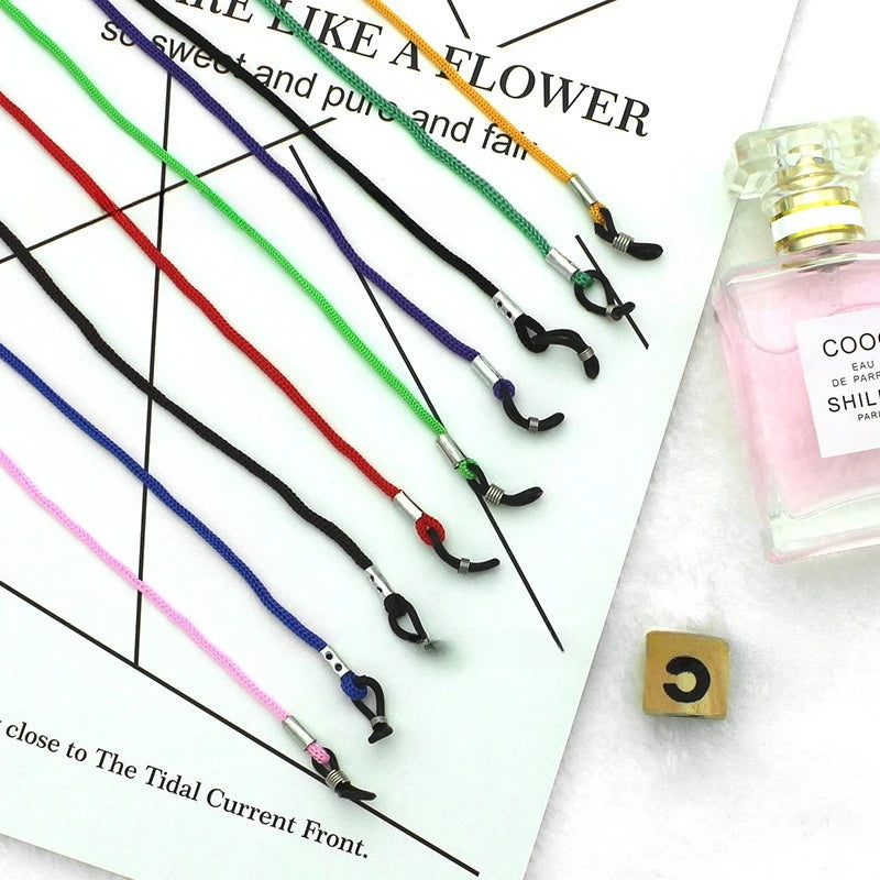 Set farbiger Brillenbänder aus Nylon für Sonnen und Lesebrillen