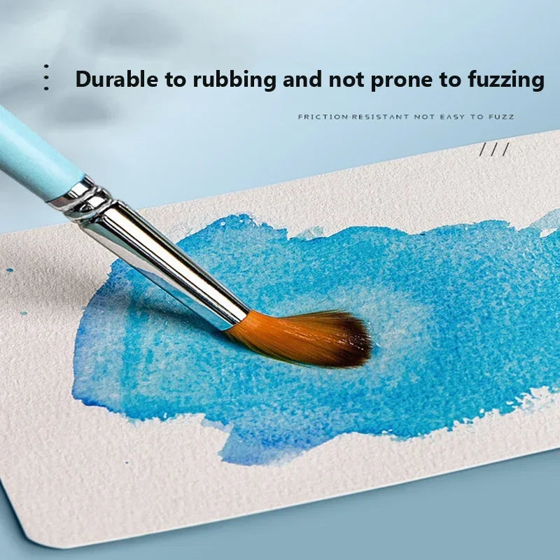 Profi-Aquarellpapier 300g/m², 25 Blatt rund - quadratisch – perfekt für Künstler
