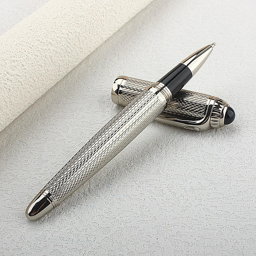 Metall Rollerball Stift Silber – Gelschreiber für Büro & Schule-Yabubest - Home & More
